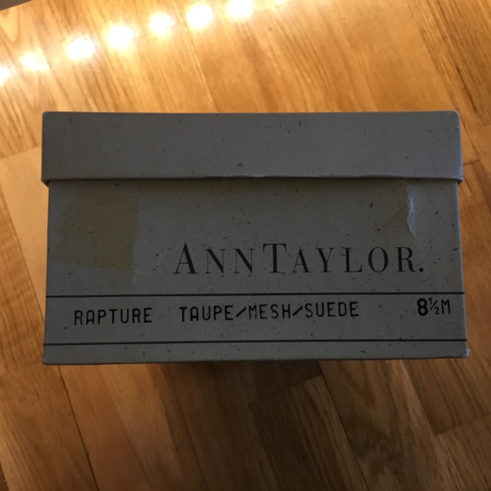Ann Taylor Rapture Taupe/Mesh/Suede Shoes - Picture 5 of 5